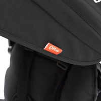 Tricicleta pentru copii Qplay Rito+ Negru pliabila, cu spatar reglabil cu pozitie de somn, 2 tipuri de suporti pentru picioare,copertina cu protectie UV si roti din cauciuc Eva - 1