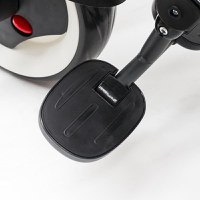 Tricicleta pentru copii Qplay Rito+ Negru pliabila, cu spatar reglabil cu pozitie de somn, 2 tipuri de suporti pentru picioare,copertina cu protectie UV si roti din cauciuc Eva - 5