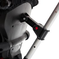 Tricicleta pentru copii Qplay Rito+ Negru pliabila, cu spatar reglabil cu pozitie de somn, 2 tipuri de suporti pentru picioare,copertina cu protectie UV si roti din cauciuc Eva - 9