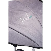 Tricicleta pentru copii Sun Baby 017 Fresh Turquoise Grey cu sezut reversibil 360, control al directiei, roti din spuma eva, suport pentru picioare pliabil - 7