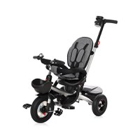 Tricicleta pentru copii Zippy Air control parental 12-36 luni Sapphire cu scaun reversibil, rotire 360 grade, spatar reglabil pe multiple pozitii, roti din cauciuc cu camera si 2  tipuri de suport pentru picioare - 4