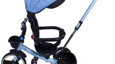 Tricicleta pliabila Impera Kidscare scaun rotativ copertina de soare maner pentru parinti albastru