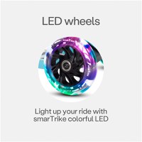 Trotineta cu scaun SmarTrike T1 albastru cu luminite si gentuta - 8