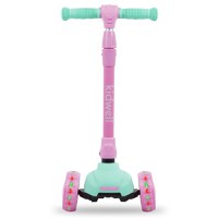 Trotineta Kidwell Jax Mint Pink cu 3 roti, pliabila, reglabila, din aluminiu, greutate admisa 50 kg, varsta 3 ani+ - 1