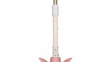 Trotineta Lionelo Timy Roz cu 3 roti LED, ghidon reglabil, pliabila, platforma antiderapanta, greutate suportata 50 kg, varsta 3 ani+