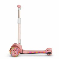 Trotineta Lionelo Timy Roz cu 3 roti LED, ghidon reglabil, pliabila, platforma antiderapanta, greutate suportata 50 kg, varsta 3 ani+ - 2