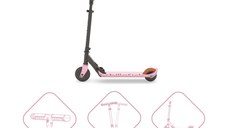 Trotineta pentru copii Chillafish Flexxi Cameo Pink pliabila, ghidon reglabil, roti ABEC-5, greutate admisa 50 kg