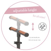 Trotineta pentru copii Chillafish Flexxi Cameo Pink pliabila, ghidon reglabil, roti ABEC-5, greutate admisa 50 kg - 11