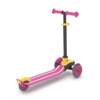 Trotineta pentru copii Chillafish Scotti Pink cu ghidon reglabil, roti ABEC-5, greutate admisa 50 kg - 1