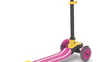 Trotineta pentru copii Chillafish Scotti Pink cu ghidon reglabil, roti ABEC-5, greutate admisa 50 kg