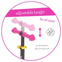 Trotineta pentru copii Chillafish Scotti Pink cu ghidon reglabil, roti ABEC-5, greutate admisa 50 kg - 5