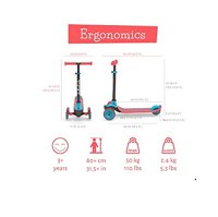 Trotineta pentru copii Chillafish Scotti Pink cu ghidon reglabil, roti ABEC-5, greutate admisa 50 kg - 11