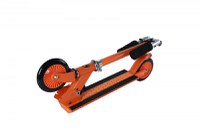 Trotineta pentru copii cu 2 roti pliabila Lamborghini Orange, ghidon reglabil, platforma antiderapanta, greutate admisa 50 kg - 4