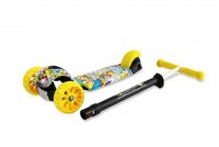 Trotineta pentru copii Draxter Graffiti Smile ghidon reglabil, roti din silicon cu Led, greutate admisa 20 kg, 3 ani+ - 4
