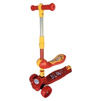 Trotineta pentru copii Novokids Mini Scooter 8010 Rosu 2 in 1, cu roti luminoase din silicon, melodii, 3 roti, pliabila, maner reglabil, greutate suportata 50 kg - 4