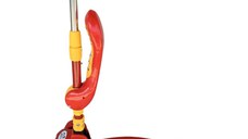 Trotineta pentru copii Novokids Mini Scooter 8010 Rosu 2 in 1, cu roti luminoase din silicon, melodii, 3 roti, pliabila, maner reglabil, greutate suportata 50 kg