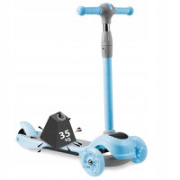 Trotineta pentru copii Ricokids Piko Albastru cu inaltime ghidon reglabila,roti cu lumi LED,cadru din aluminiu, platforma antiderapanta,greutate admisa 35 kg - 7