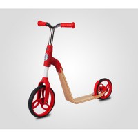 Trotineta pentru copii Sun Baby 006 EVO 360 Red, transformabila in bicicleta de echilibru fara pedale, vasrta 3-5 ani, greutatea maxima 20 kg, roti mari cauciucate, frana de picior pe roata din spate - 3