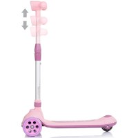 Trotineta pliabila Chipolino Orbit Pink, cadru din aluminiu, ghidon reglabil, baza anti-alunecare, roti cu lumini, greutate admisa 50 kg - 1