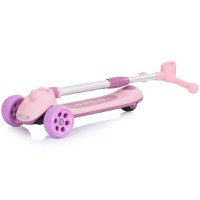 Trotineta pliabila Chipolino Orbit Pink, cadru din aluminiu, ghidon reglabil, baza anti-alunecare, roti cu lumini, greutate admisa 50 kg - 2