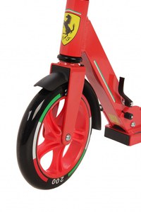 Trotineta pliabila Ferrari Junior Rosu cu roti 200 mm, cadru din aluminiu, cric, greutate admisa 100 kg - 3