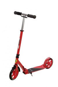 Trotineta pliabila Ferrari Junior Rosu cu roti 200 mm, cadru din aluminiu, cric, greutate admisa 100 kg - 5