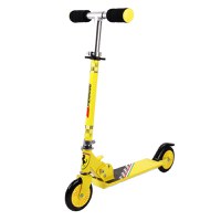 Trotineta pliabila pentru copii Ferrari Galbena cu roti 120 mm, ghidon reglabil, greutate admisa 50 kg - 3