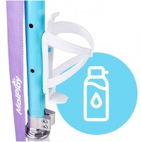 Trotineta pliabila pentru copii Malplay, cu amortizor, roti din PU, ghidon reglabil, suport pentru bidon de apa si curea de umar pentru transport - 1