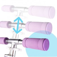 Trotineta pliabila pentru copii Malplay, cu amortizor, roti din PU, ghidon reglabil, suport pentru bidon de apa si curea de umar pentru transport - 9