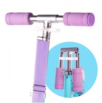 Trotineta pliabila pentru copii Malplay, cu amortizor, roti din PU, ghidon reglabil, suport pentru bidon de apa si curea de umar pentru transport - 11