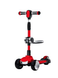 Trotineta pliabila pentru copii Nichiduta cu Proiector si Sunete Red Monster Truck - 3