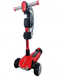 Trotineta pliabila pentru copii Nichiduta cu Proiector si Sunete Red Monster Truck - 2