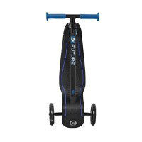 Trotineta Qplay Future albastru, 3 roti cu lumini LED, pliabila, ghidon reglabil, platforma antialunecare, greutate suportata 50 kg - 2