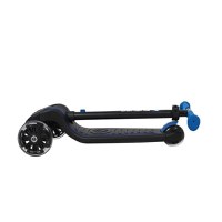 Trotineta Qplay Future albastru, 3 roti cu lumini LED, pliabila, ghidon reglabil, platforma antialunecare, greutate suportata 50 kg - 3