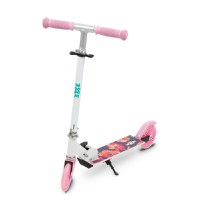 Trotineta WXM Skipo Floral pliabila, din aluminiu, ghidon reglabil, roti Led, greutate admisa 50 kg - 9