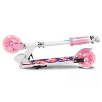Trotineta WXM Skipo Floral pliabila, din aluminiu, ghidon reglabil, roti Led, greutate admisa 50 kg - 4