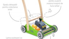 UMU Toys Premergator Lemn pentru Bebei - Masina de Tuns Iarba