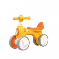 Vehicul pentru copii Novokids EVO Balance Bubbles Bike Portocaliu fara pedale, cu Masina de facut baloane si melodii, 4 roti din spuma EVA, Greutate admisa 30 kg - 1