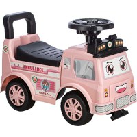 Vehicul ride-on Free2Move Ambulanta, cu lumini si sunete, spatiu de depozitare, 19-36 luni, Roz - 6