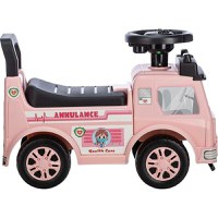 Vehicul ride-on Free2Move Ambulanta, cu lumini si sunete, spatiu de depozitare, 19-36 luni, Roz - 1