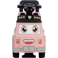 Vehicul ride-on Free2Move Ambulanta, cu lumini si sunete, spatiu de depozitare, 19-36 luni, Roz - 2