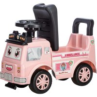 Vehicul ride-on Free2Move Ambulanta, cu lumini si sunete, spatiu de depozitare, 19-36 luni, Roz - 3