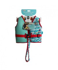 Vesta pentru inot copii 1-5 ani reglabila BabyJem Turcoaz - 6