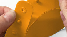 Viziera pentru baie din silicon bbluv Kap Orange