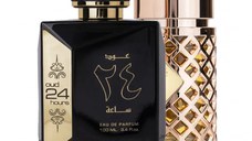 Pachet 2 parfumuri best seller, Oud 24 Hours 100 ml pentru el si Jazzab Gold 100 ml pentru ea