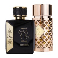Pachet 2 parfumuri best seller, Oud 24 Hours 100 ml pentru el si Jazzab Gold 100 ml pentru ea - 1