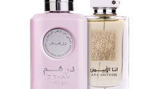 Pachet 2 parfumuri Dirham Wardi 100 ml si Ana Abiyedh White 60 ml