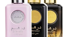 Pachet 3 parfumuri, Dirham Wardi 100 ml, Dirham Gold 100 ml si Dirham Oud 100 ml