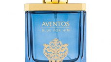 Parfum Aventos Blue For Him, Fragrance World, apa de parfum 100 ml, barbati - inspirat din Green Irish Tweed by Creed