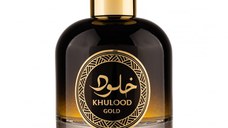 Parfum Khulood Gold, Fragrance World, apa de parfum 100 ml, unisex - inspirat din  Tobacco Mandarin by Byredo